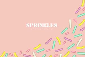 Sprinkles colorful festive design vector