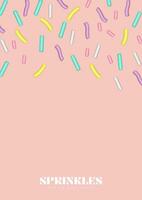 Sprinkles colorful festive design vector