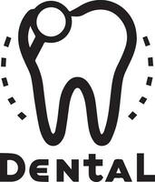 dental logo vector silueta, dental icono vector ilustración 13