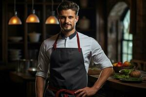 ai generado el Perfecto cocinero para el Perfecto cocina equipo foto