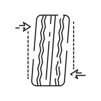 neumático línea icono. invierno neumático. incluido el íconos como neumático, técnico, mecánico, plano neumático, roto cansado, tornillo, y más. vector