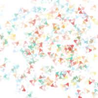 Colorful confetti on a transparent background. Event and party celebration elements. png