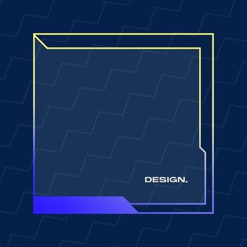 Futuristic square gradient background. Pop up window vector illustration.