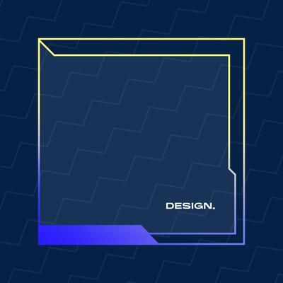 Futuristic square gradient background. Pop up window vector illustration.