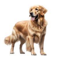 ai generiert Farbe Bleistift skizzieren von ein golden Retriever. KI-generiert. png