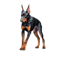 ai generiert Farbe Bleistift skizzieren von ein Dobermann Pinscher. KI-generiert. png