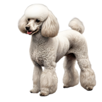 AI generated Color pencil sketch of a Poodle. Ai-generated. png
