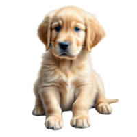 ai generiert Farbe Bleistift skizzieren von ein golden Retriever. KI-generiert. png