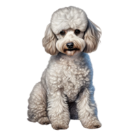 AI generated Color pencil sketch of a Poodle. Ai-generated. png