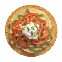 ai generiert Nahansicht Bild von tostadas Essen Clip Art. KI-generiert. png