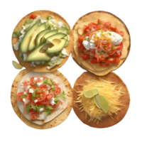 ai generado de cerca imagen de tostadas comida clipart. ai-generado. png