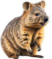 ai gerado uma fechar-se imagem do uma quokka. gerado por ai. png