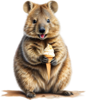 ai genererad en närbild bild av en quokka. ai-genererad. png