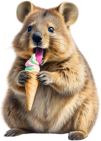 AI generated A close-up image of a Quokka. Ai-Generated. png