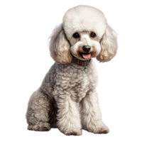 AI generated Color pencil sketch of a Poodle. Ai-generated. png