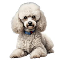 AI generated Color pencil sketch of a Poodle. Ai-generated. png