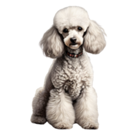 AI generated Color pencil sketch of a Poodle. Ai-generated. png