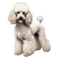 AI generated Color pencil sketch of a Poodle. Ai-generated. png