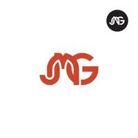 letra jmg monograma logo diseño vector