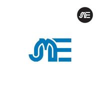 Letter JME Monogram Logo Design vector