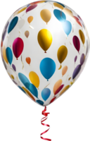 AI generated Image of the New Year balloons. Ai-generated. png