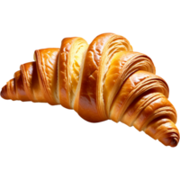 ai généré réaliste savoureux croissant. ai génératif png