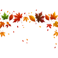AI generated Autumn with beautiful leaves. AI Generative png