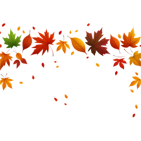 ai généré l'automne avec magnifique feuilles. ai génératif png