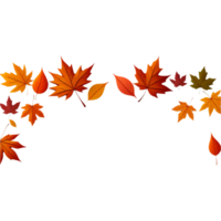 AI generated Autumn with beautiful leaves. AI Generative png