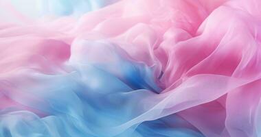 AI generated a blue and pink background with a cloud of powder photo