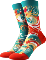 AI generated Cool socks with personality by Medjoda png