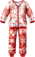 ai generato Natale vello bambino camicia pantaloni png