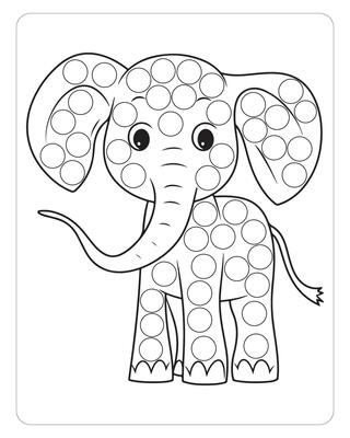 Elephant Coloring Book: Coloring Markers For Kids Ages 4-8, Glitter Pencils  For Adult Coloring Book, Coloring Pencils For Kids (Paperback)