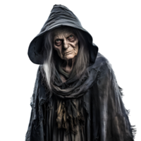 AI generated Witch on Transparent Background. AI Generated png