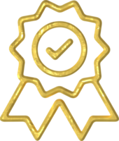 Golden award illustration png