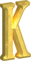 d'oro lettera illustrazione png