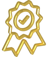 Golden award illustration png