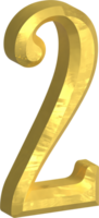 d'oro numero illustrstion png