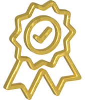 Golden award illustration png