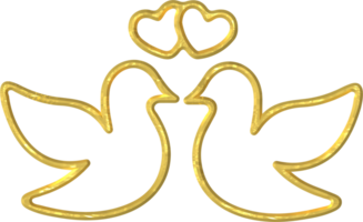 d'oro uccelli illustrazione png