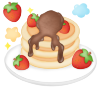 Bakery desserts that contain chocolate and strawberries as ingredients. png