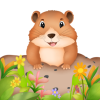 marmota é uma roedor, marmota dia png