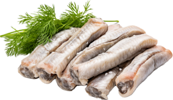 AI generated salted herring rolls png