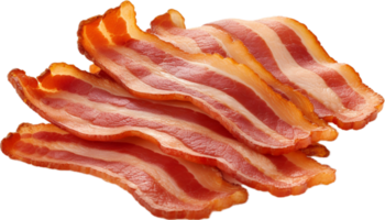 AI generated cooked bacon slices png