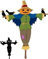 Scarecrow on White vector