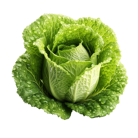ai generiert frisch Grüner Salat auf transparent Hintergrund png