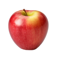 ai généré rouge Pomme sur transparent Contexte png