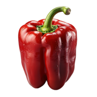 AI generated Fresh red pepper, paprika on transparent background png