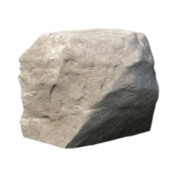 AI generated big rock stones on transparent background png