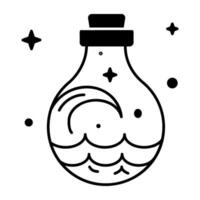 Astrology Magic Line Icon vector